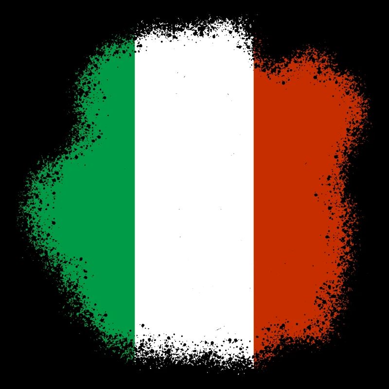 Drapeau italien vintage drapeau italien look usé