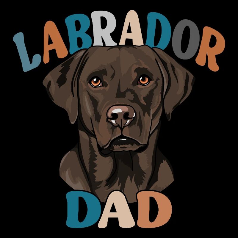 Chocolate Labrador Dad Hunde Hund Labbi Wilsigns