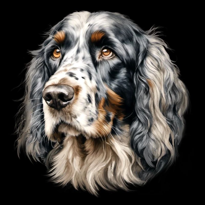 Setter Portrait - gemalt