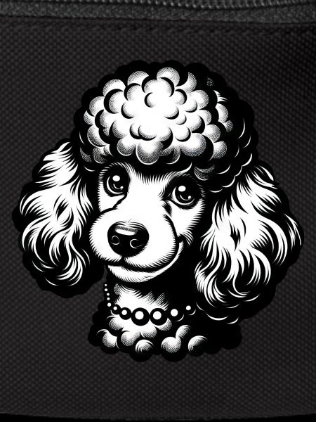 Cute Poodle Pencil Drawing