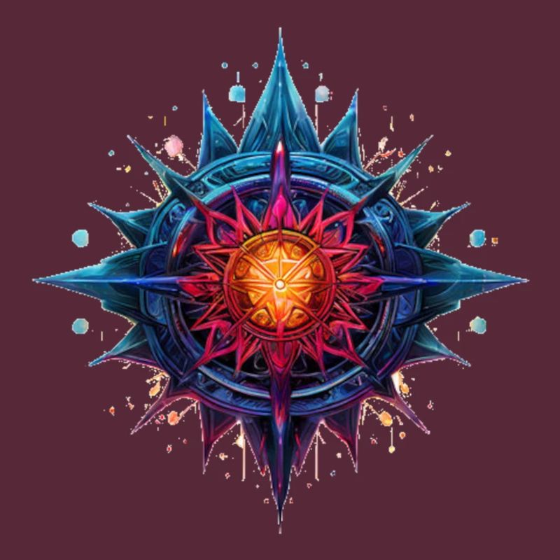 Bunte Blume oder Stern