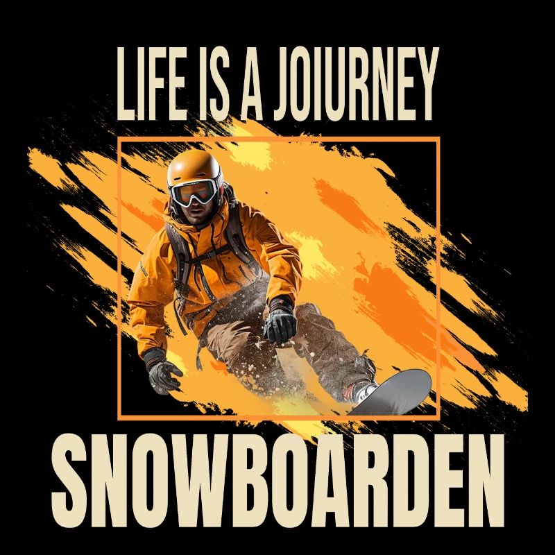 Life is a journey - Snowboarden
