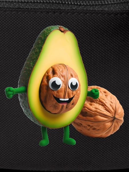 Avocado with walnut kernel