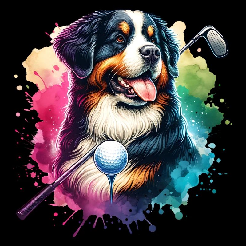 Conception de golf de bouvier bernois drôle pour cool