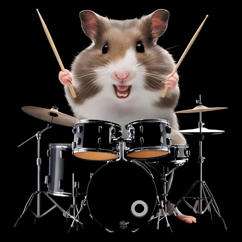 Hamster Schlagzeug