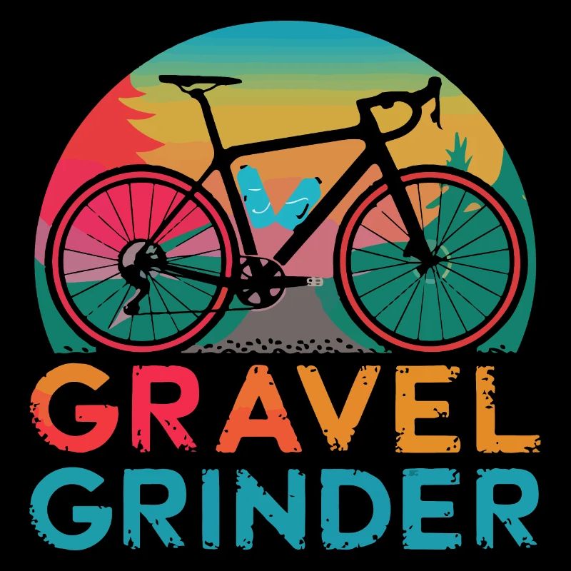 Vélo de gravier avec dénivelés