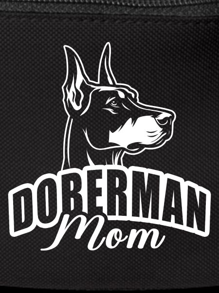 "Doberman Mom" with dog head