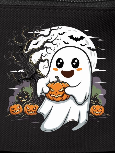 Cute Ghost with Jack-O-Lantern