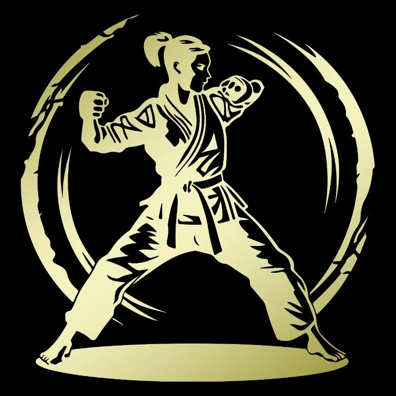 Karaté Silhouette Combattante