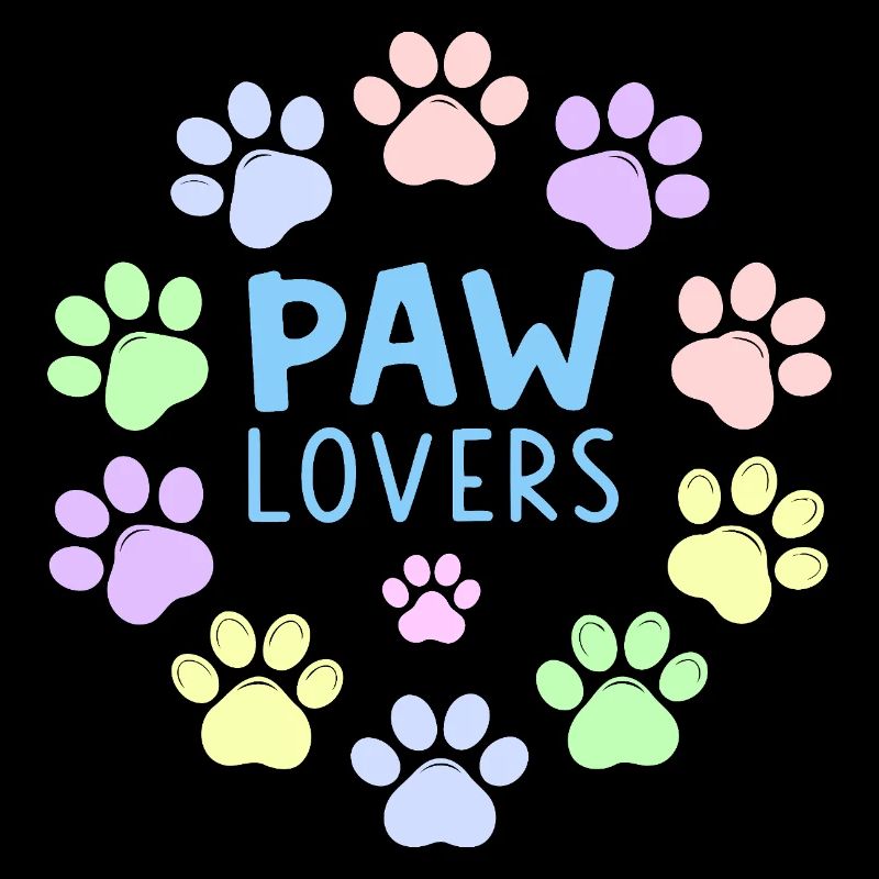 PAW LOVERS Blue Pastel Paws