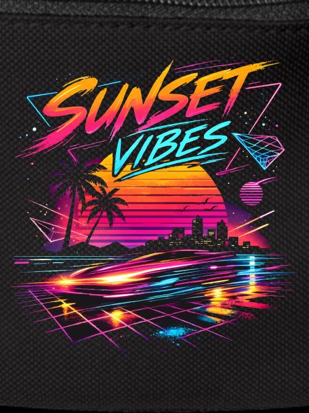Sunset Vibes 80s Neon Design