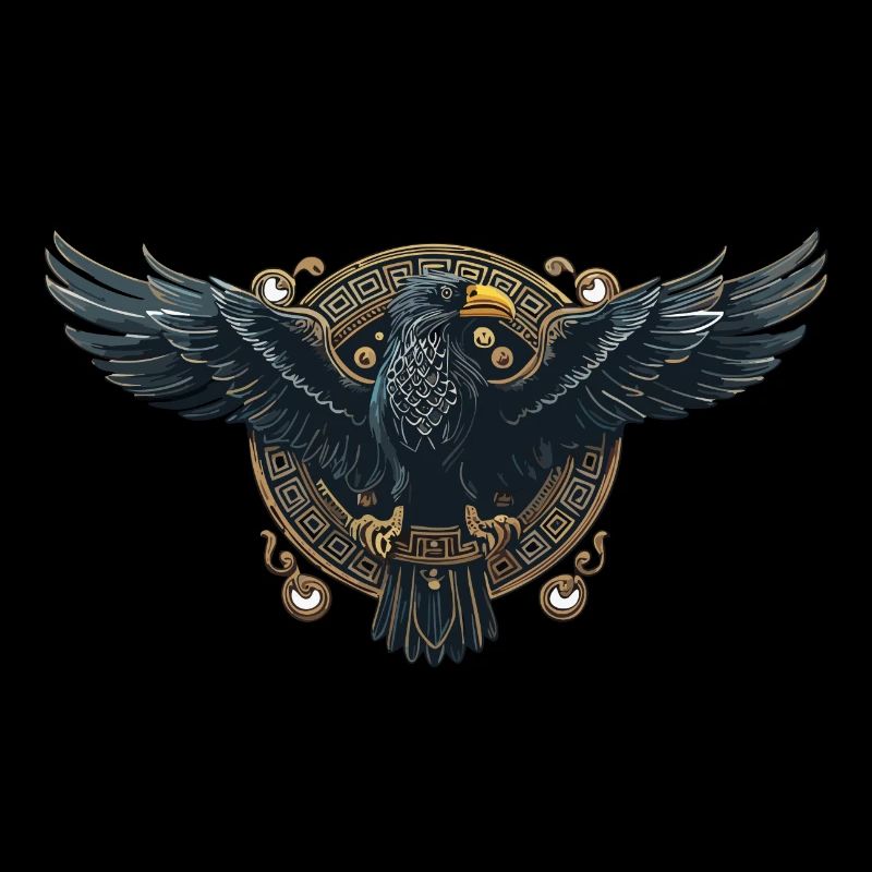 Odin's Raven Viking Valhalla Viking Mythology