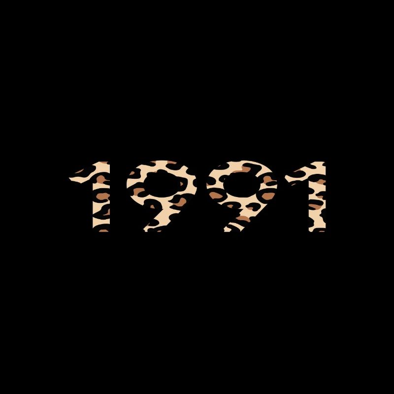 1991 anniversaire 31 ans anniversaire code-barres léopard