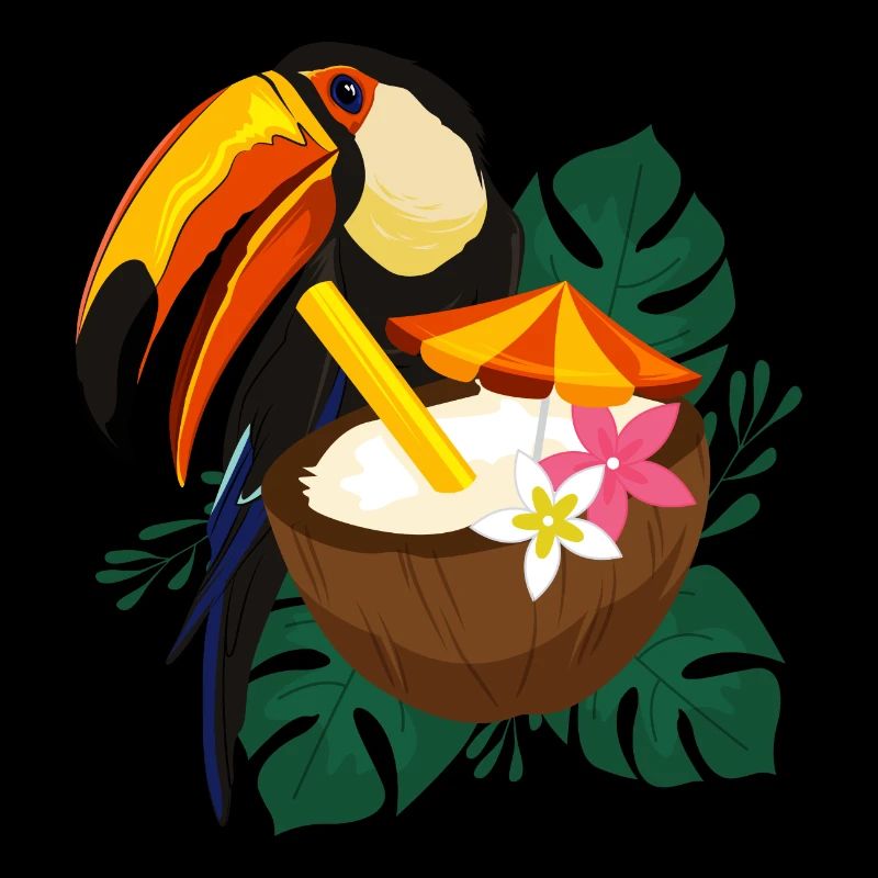 Toucan summer with sun