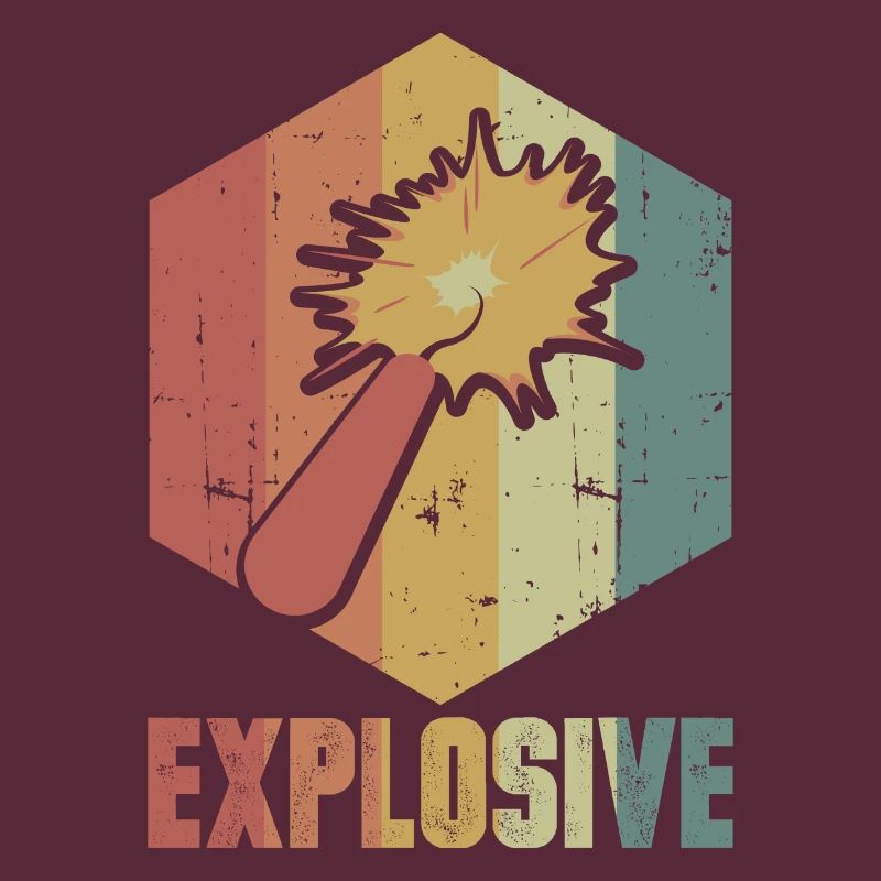 Dynamit Explosion Retro Cooles Geschenk