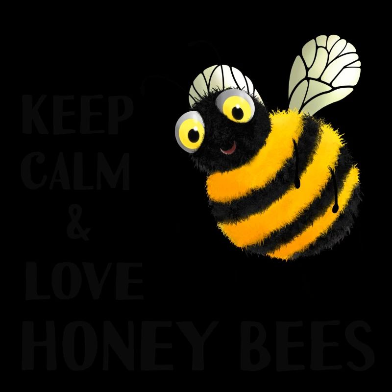 Bienen - Keep calm and love honey bees