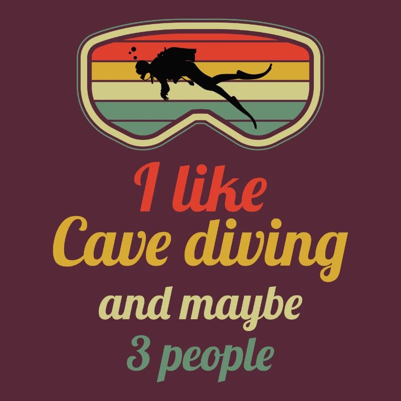 Vintage Retro Caving Spelunking Cave Explorer Gift