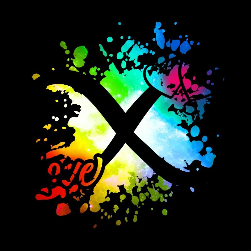 Infinity Symbole Love Coeurs Coloré