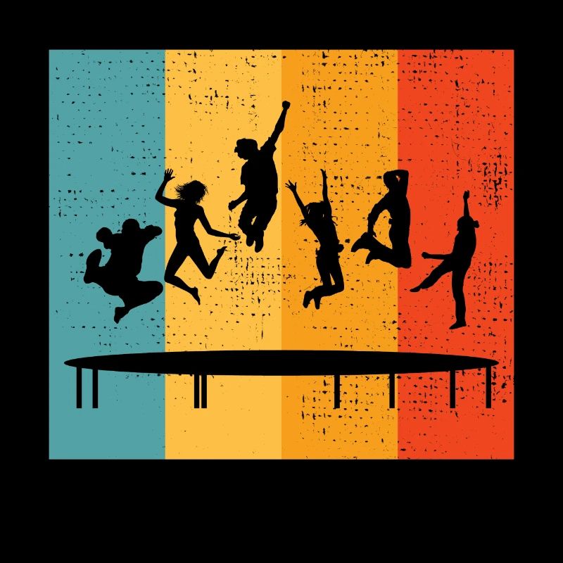 Trampoline Park Jumping Aire de jeux intérieure Vintage