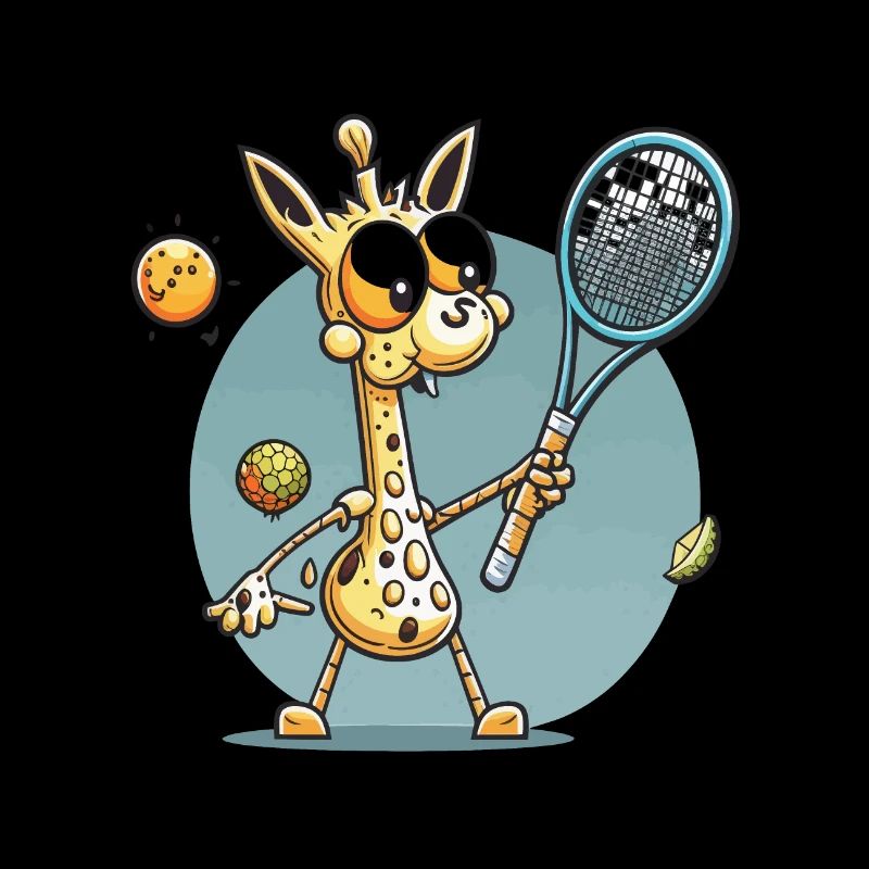Tennisprofi Giraffe