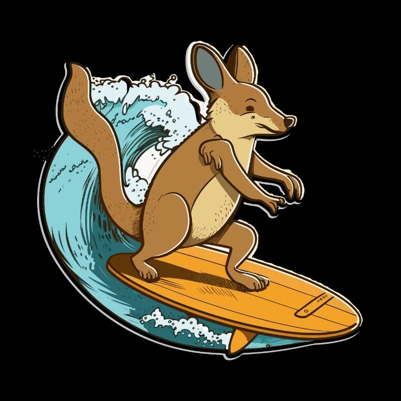 Kangourou Surfeur