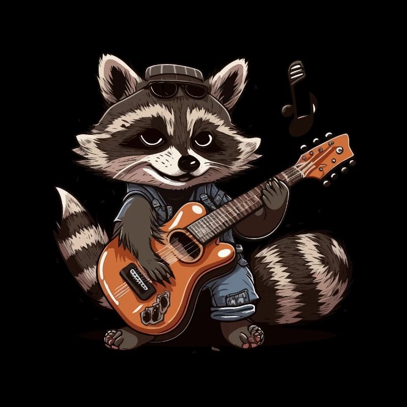 Waschbär Rocker