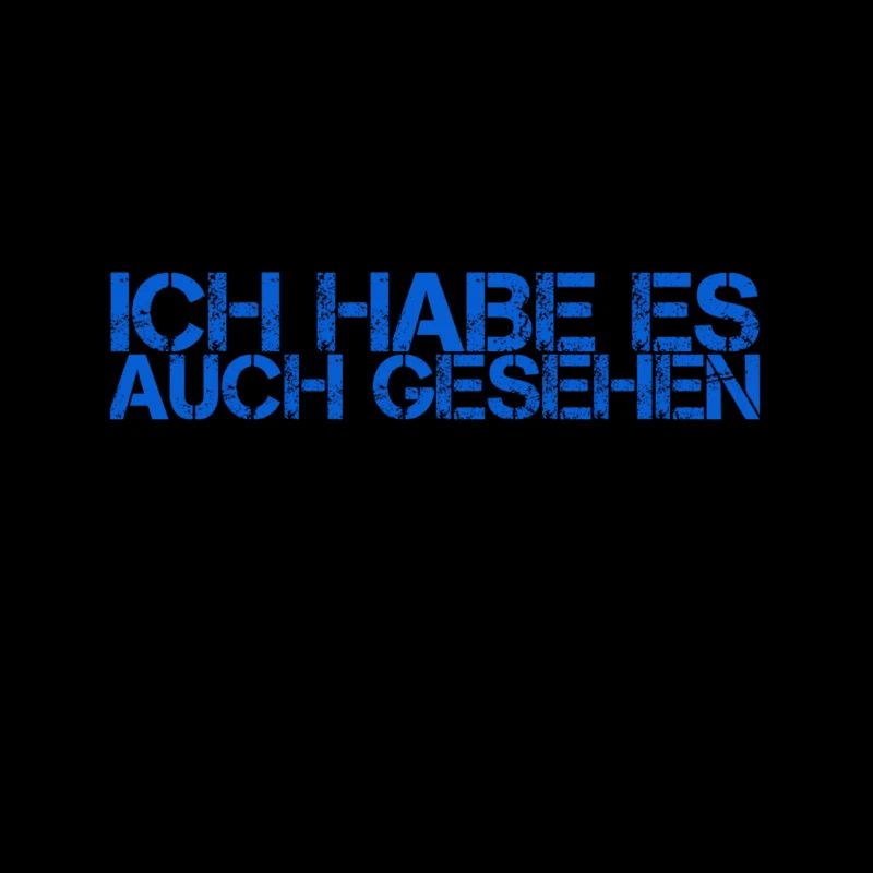 ich konnte es auch sehen