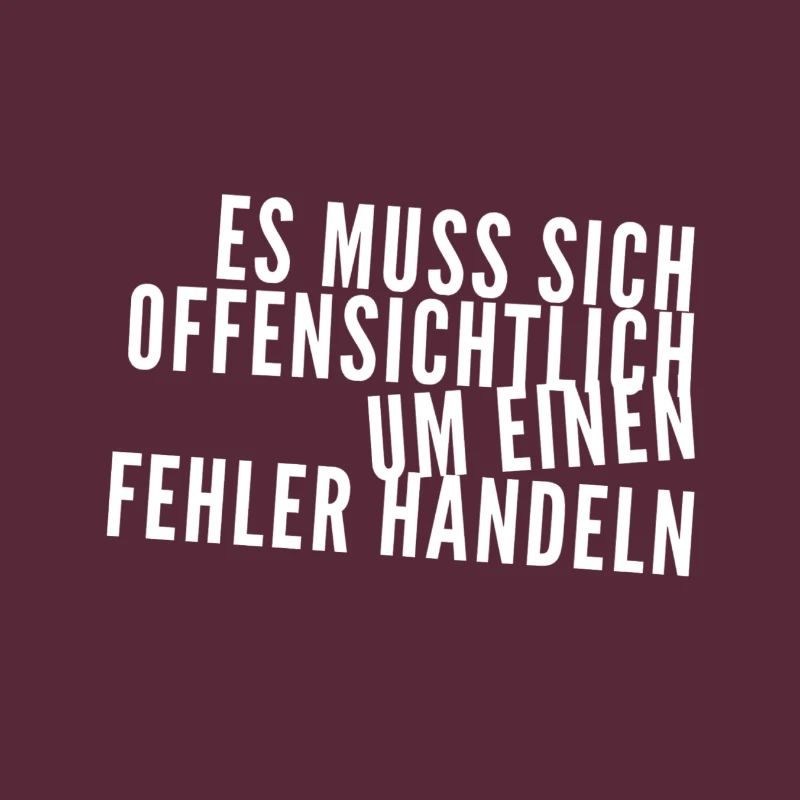 offensichtlich ein Fehler