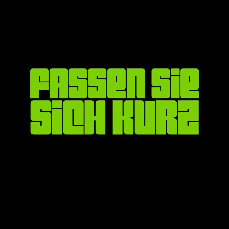 bitte kurz fassen