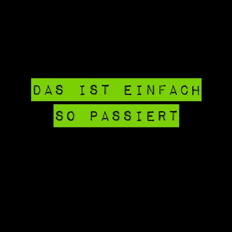 das war nicht geplant
