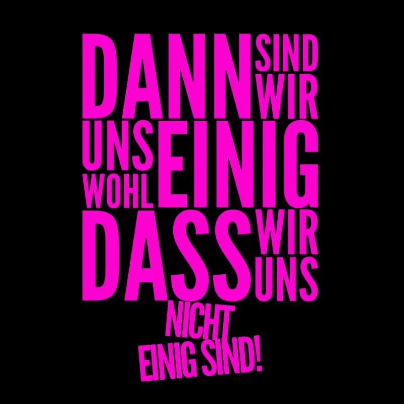 uneinig einig