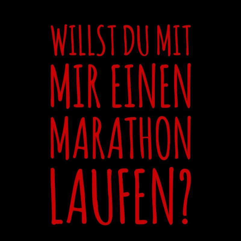 einen Marathon laufen