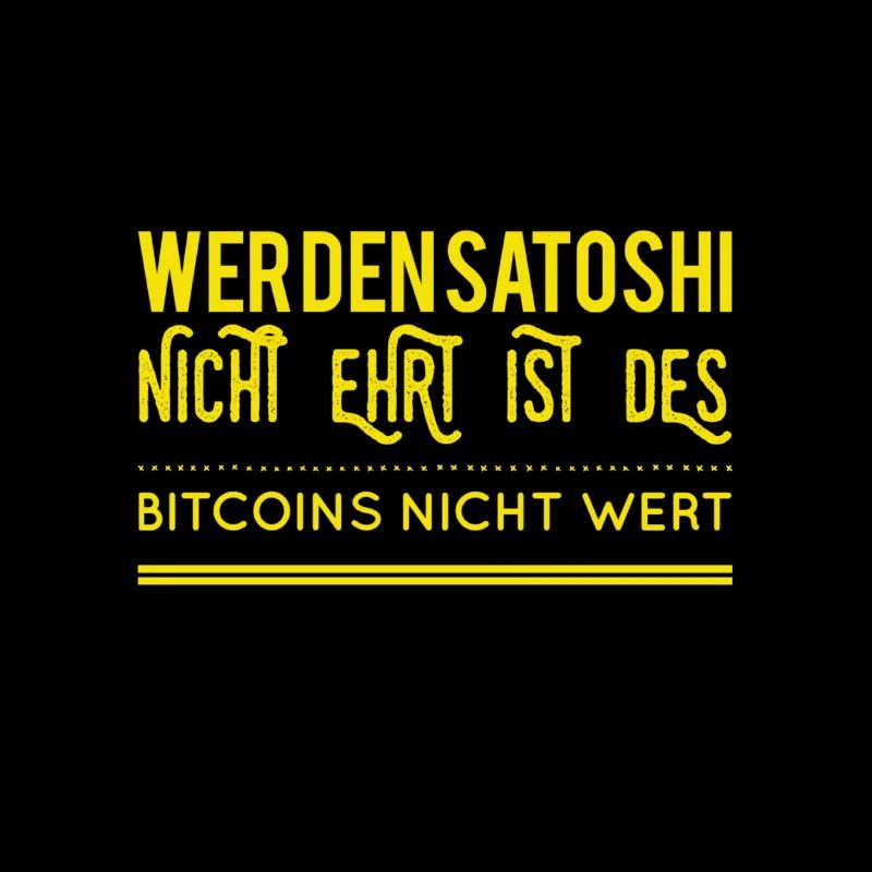 Ehre den Satoshi