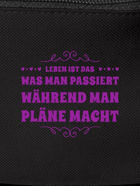 Don't plan, live