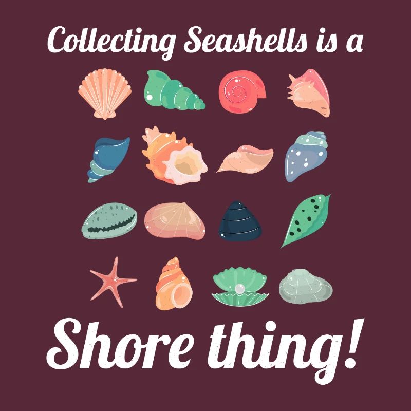 Seashells Collector Beachcomber Sea Shell Ocean