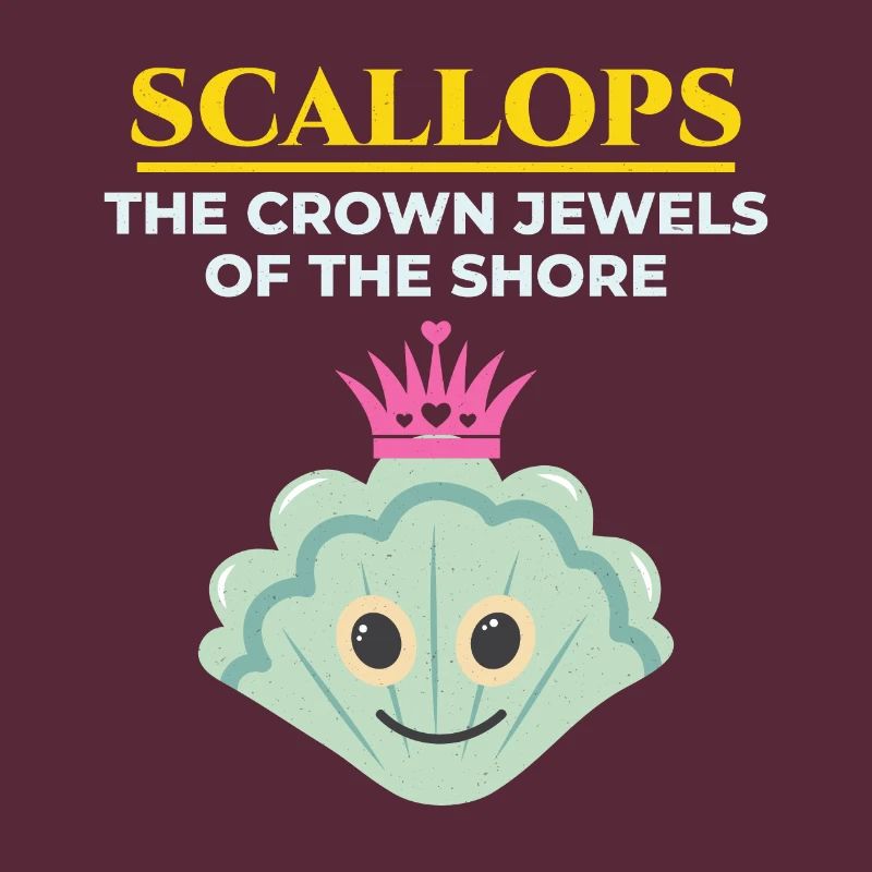 Scallop Seashells Collector Beachcomber Shellfish