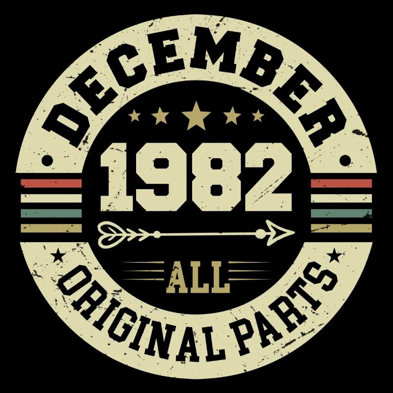 Légendes Anniversaire Décembre 1982 Naissance Cadeau
