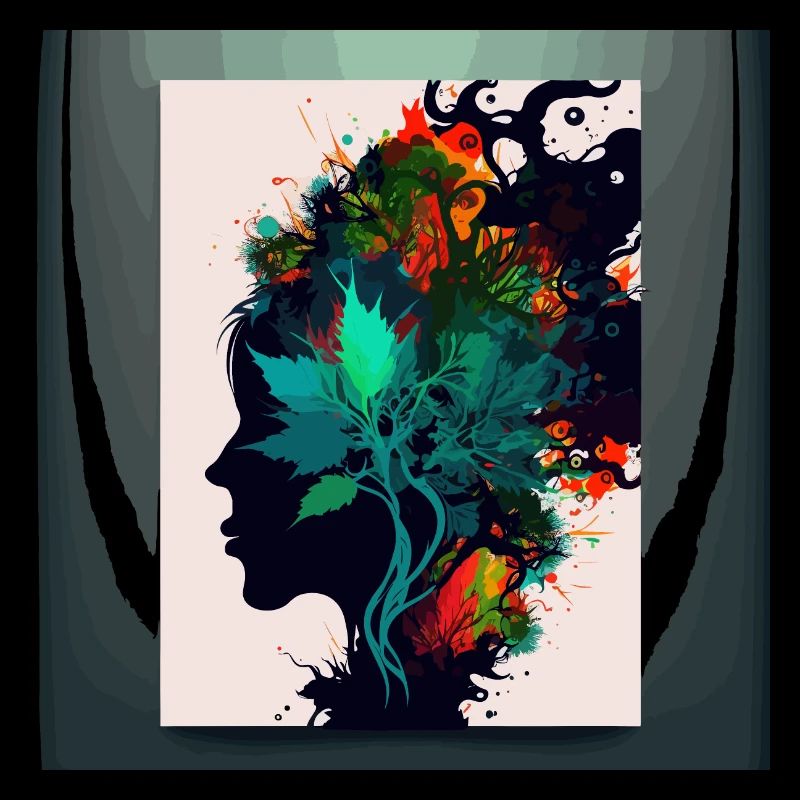Cool Weed Head: A Psychedelic and Abstract Artwork