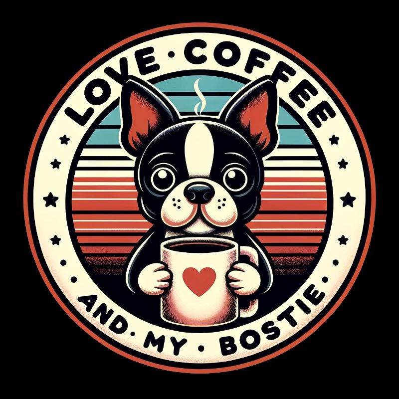 Le café et mon Bostie Boston Terrier
