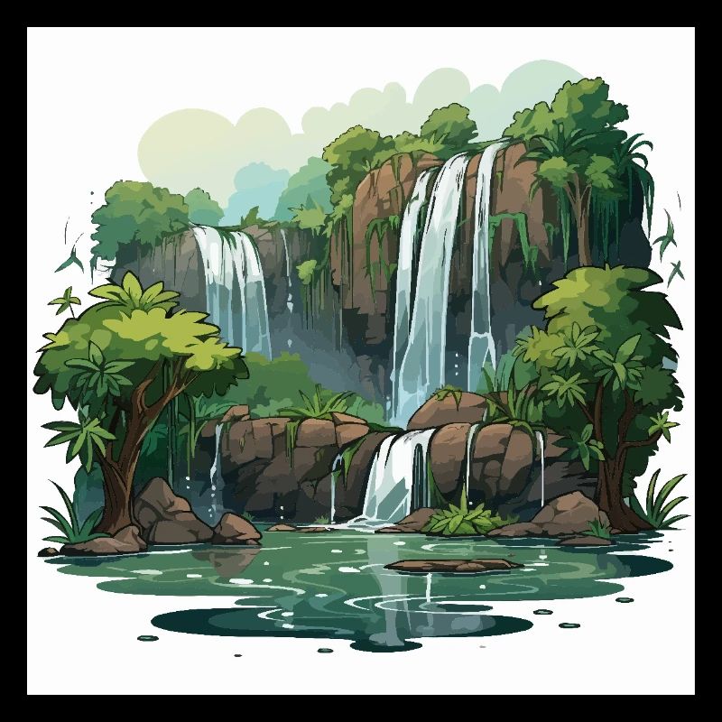 Wasserfall-Wanderung