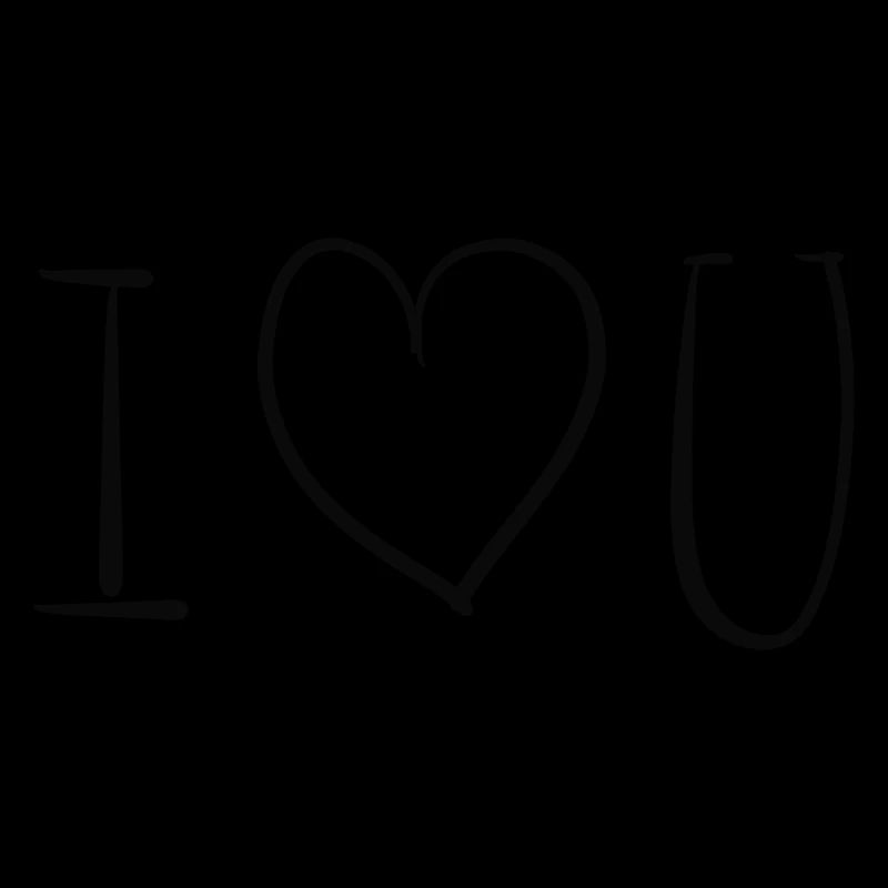 herz ich liebe dich text symbol