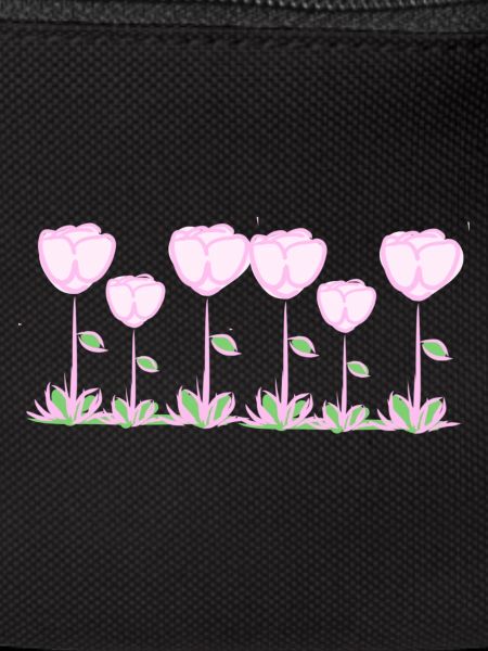 pink flowers rose line