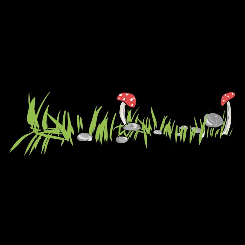 Grass Nature Mushroom Surface Soil