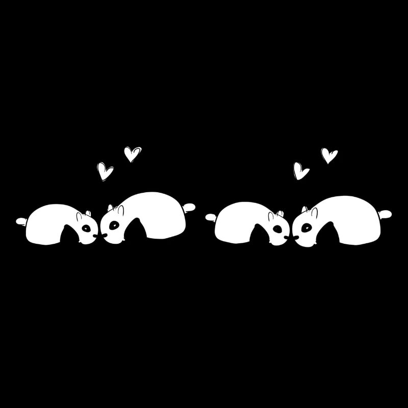 Panda Muster Tierliebe Tiere Linie