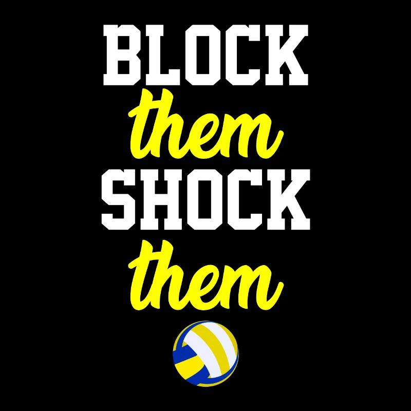Volleyball Block Spruch
