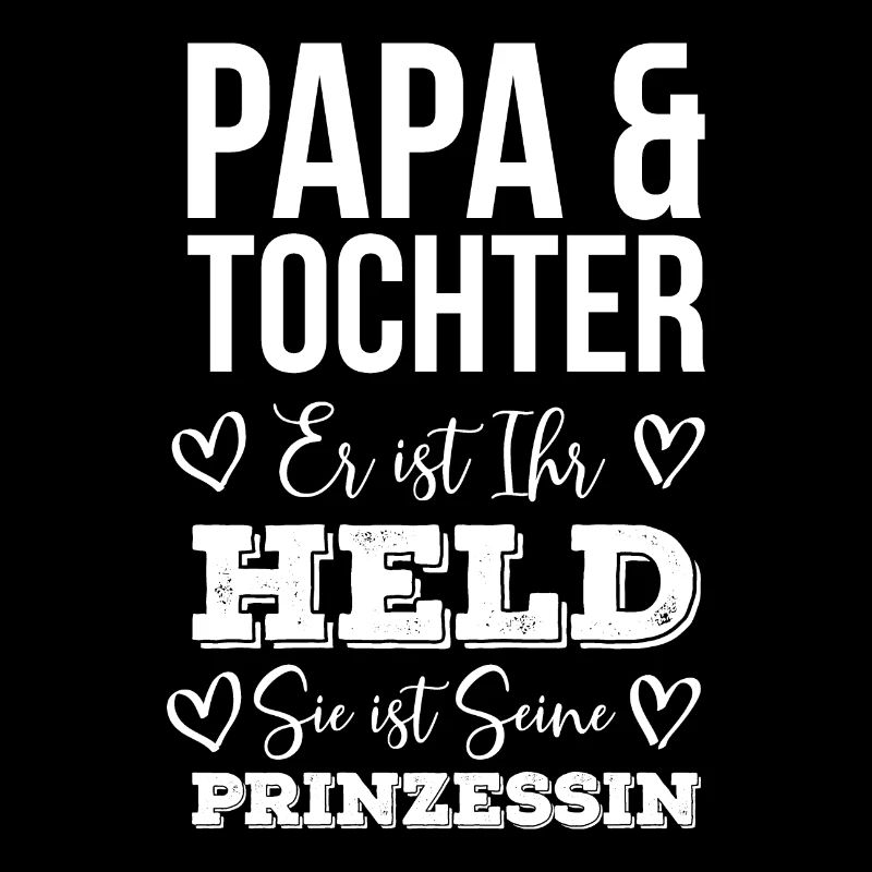 Papa und Tochter Held und Prinzessin Geschenk