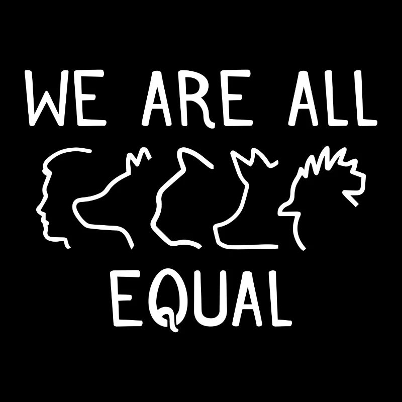 We are all equal vegan gift