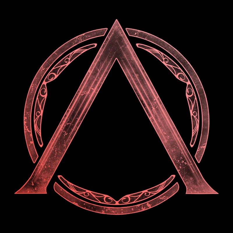Sparta Lambda Symbol Feuerrot