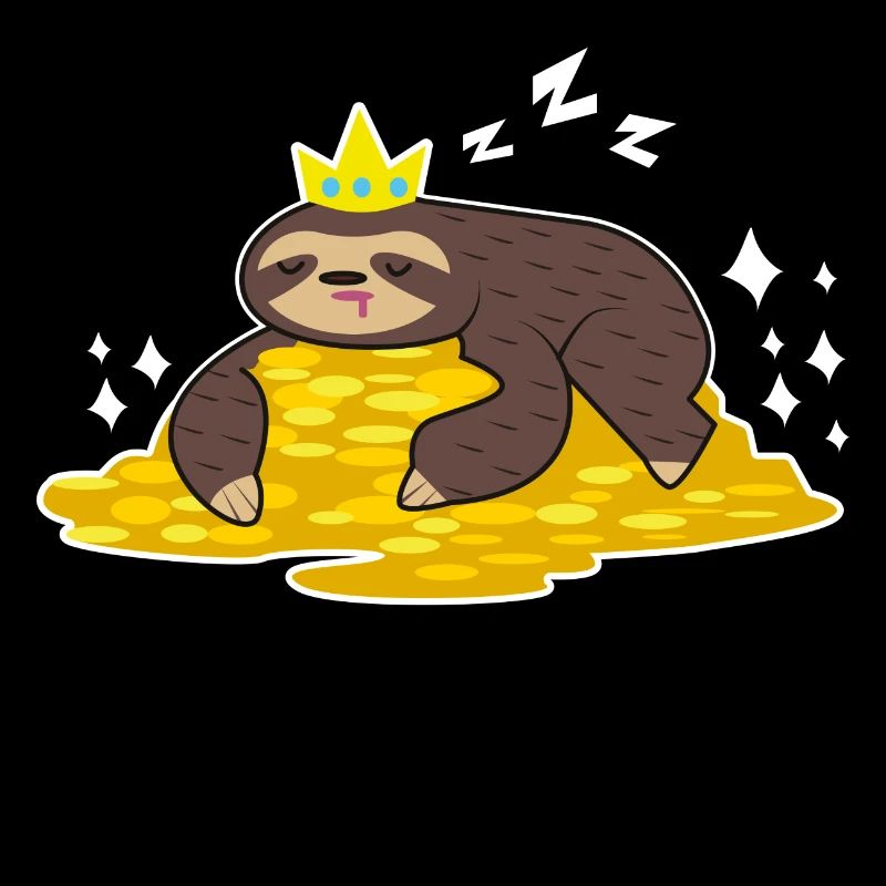 Sloth Stingy Lazy Gold