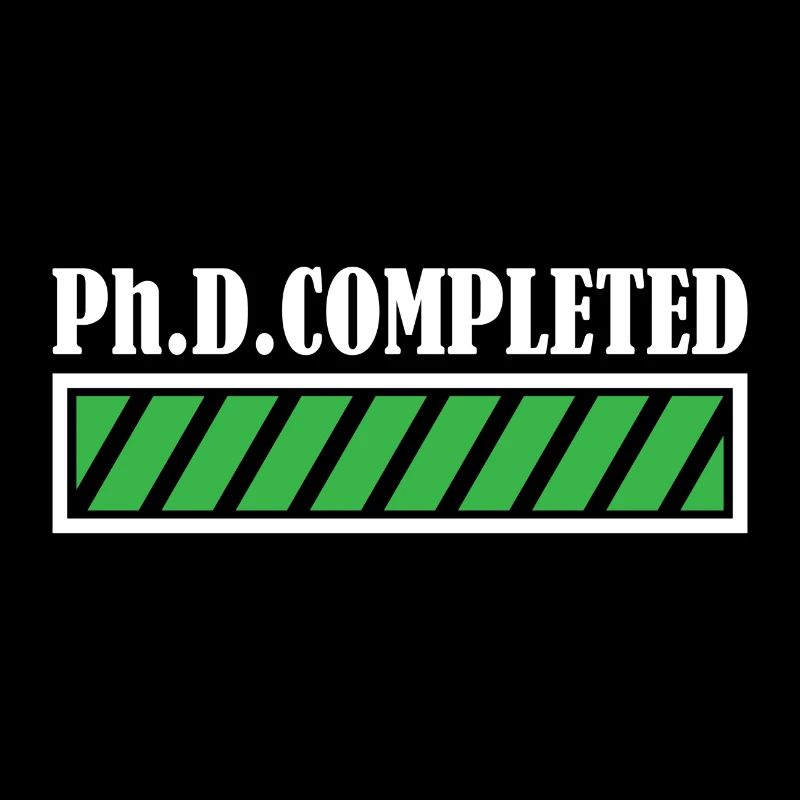 Phd Completed Doktor Abschluss Geschenk
